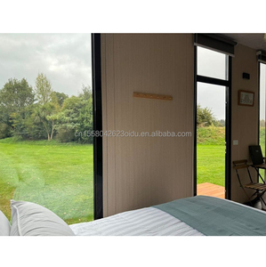 Maison mobile <span class=keywords><strong>de</strong></span> <span class=keywords><strong>luxe</strong></span> sur roues, préfabriquée, modulaire, cabine sur remorque, structure en acier léger moderne, écologique, pour habitation, école ou bureau - Product Image 3
