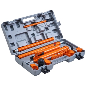<span class=keywords><strong>Cric</strong></span> hydraulique Porta Power <span class=keywords><strong>4T</strong></span> en acier thermolaqué de 4,5 mm d'épaisseur, kit d'outils de réparation de collision de véhicules pour professionnels - Product Image 1