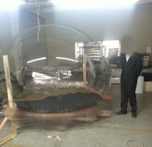 ที่คลุมลูกบอลสองชั้นทำจากอะคริลิคโปร่งใสสำหรับมืออาชีพใช้จัดแสดงแบบมืออาชีพสวยงามและไม่เหมือนใคร - Product Image 4