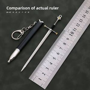12cm Mini giocattolo spada modello il <span class=keywords><strong>signore</strong></span> degli anelli figurina Nasir spada santa con UV incisione televisione arma periferica - Product Image 4