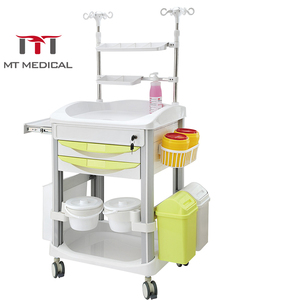 MT MEDICAL Chariot mobile d'ordinateur infirmier Hauteur réglable Chariot médical ABS <span class=keywords><strong>Poste</strong></span> <span class=keywords><strong>de</strong></span> <span class=keywords><strong>travail</strong></span> Ordinateur portable Chariot d'ordinateur d'hôpital - Product Image 3