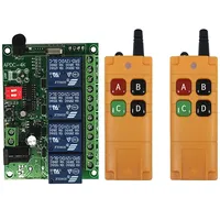 433MHZ DC 12V 24V 4CH RF Interruptor de control remoto inalámbrico Receptor de radio con control remoto de larga distancia de 20-2000M