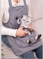 Vêtement de contention pour chat anti-adhérent pour la toilettage des griffes, sac de fixation anti-griffures et anti-morsures, vêtements spéciaux pour le toilettage des chats