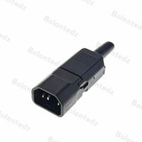 Connecteurs de prise électrique femelles IEC 320 C13 C14 en cuivre/laiton industriels 10A 250V CN PDU UPS pour entrée de câble - Vente chaude