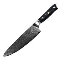 Ensemble de couteaux Gyuto chinois en céramique martelé à la main