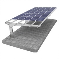 Support de montage de panneau solaire Empery Solar 720W en acier au carbone pour toit de voiture - 5 poteaux, résistance au vent 60 m/s, garantie 20 ans et plus