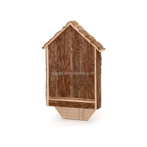 Bark Wood Bat House für den Außenbereich, Holz fledermaus box, Fledermaus ständer und Roost