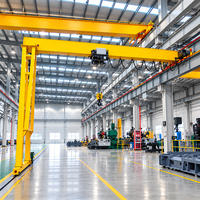 Grue semi-portique de 10 tonnes à télécommande sans fil pour la logistique en entrepôt