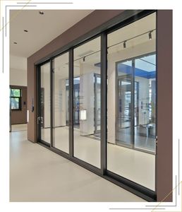 ประตูบานเลื่อนอลูมิเนียมอัลลอยคุณภาพพรีเมียม Deioux พร้อมมุ้งกันยุงสำหรับใช้ภายใน ราคาโรงงาน - Product Image 3