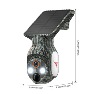 Solar-PTZ-Überwachungskamera für Zuhause, Smart-Home-Sicherheitskamera, Kabellose Gegensprechanlage, IP65 Wasserdicht, Lithium-Akku, Cloud-Unterstützung - Product Image 5