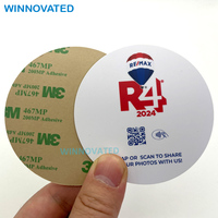 Restaurant NFC Touchless Menu Tag Stands Métal Acrylique Table Pliée NFC Menu Stand