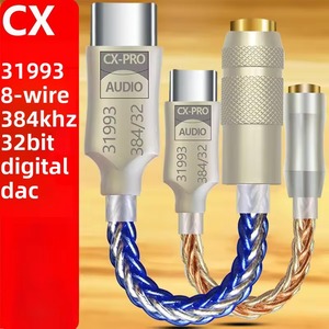 CX31993 HiFi USB DAC Type-C vers prise casque 3,5 mm, amplificateur, sortie CC, adaptateur pour téléphone portable - Product Image 5