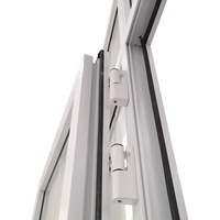 Porte à battants en PVC insonorisée WANJIA, portes en verre à battants en PVC, porte accordéon en PVC