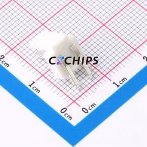 XD-VH-2A2W Wire-to-Board Pin Header Bent Lead Through Hole,P=3.96mm Connector 1x2P 3.96mm Right Angle Insert VH - Product Image 2