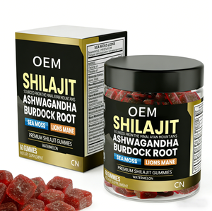 Bitkisel Formül GMP ISO9001 HELAL KOŞER Şilajit Aşvaganda Dulavratotu Deniz Yosunu Aslan Yelesi Jelibonları - Product Image 2