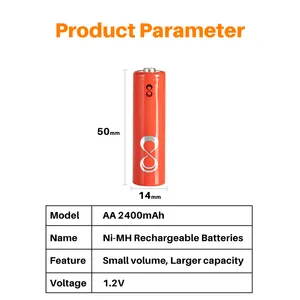 A02 1,2 V AA NIMH Ni-MH wiederaufladbare Ersatzbatterie Batterie 600/900/1000/1200/ 2200 mAh