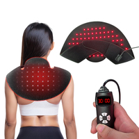 Tragbarer Weicher LED Rot- und Nahinfrarot-Lichtgürtel mit Eingebauter Batterie 660nm 850nm Wellenlängenverstellbarer Lichtpflege-Gurt