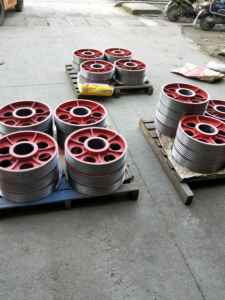 Guangda deflector <strong>sheave</strong> for <strong>elevator</strong> <strong>traction</strong> wheel steel cole-rolled plate  gdtw01 all color - Product Image 2