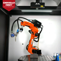 Station de soudage robotisée industrielle, bras de robot de soudage à 6 degrés de liberté pour le soudage à l'arc de pièces métalliques