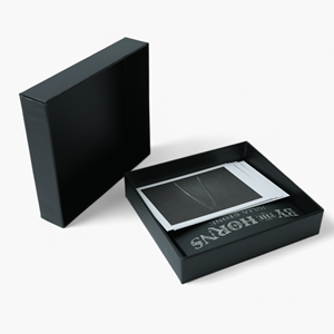 Manufacturers direct sales CD Box Set, Matte Black Hardcover Box with Antler Art Print for Indie Music Fans - Product Image 2