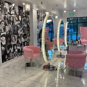 beauty salon furniture hair styling station hairdressing salon hairdressing mirrors led salon station