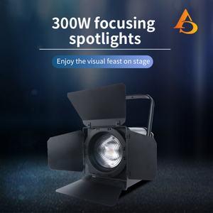 Venta al por mayor de fábrica: Nuevo foco LED Fresnel RGBWA UV de 300W con zoom para teatro - Product Image 3