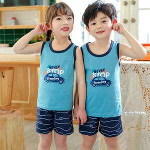 Conjunto de Ropa de Verano para Niños al por Mayor: Chaleco de Manga Corta para Bebés y Niños, de Algodón, para Primavera, con Tiempo de Entrega Personalizado - Product Image 2