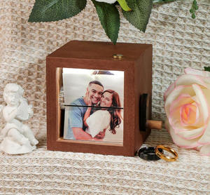 Álbum de Fotos de Madera Personalizado con Marco para Libro de Fotos DIY de 8 Fotos, Caja de Animación Manual, Manualidades de Madera, Letreros de Pared - Product Image 3