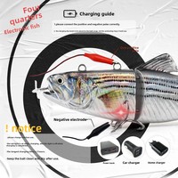 Leurre électrique The Brave avec hélice 130mm 35g, appât dur rechargeable avec hameçons pour poissons prédateurs d'eau salée et d'eau douce