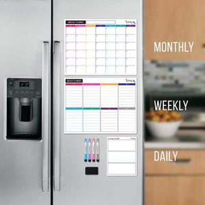 <span class=keywords><strong>Calendario</strong></span> Magnético Mensual de Pizarra Blanca de Borrado en Seco <span class=keywords><strong>Personalizado</strong></span> con Película Nano para Refrigerador - Product Image 2