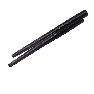 Anodised Aluminium Ring Gauge Stick US Sizes 1 to 15 Laser Marked Grooved Ring Sizer Tool | GS918B-01 - Product Image 1