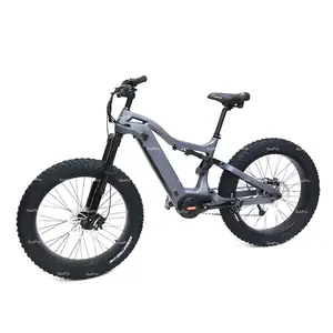 GONPED EBIKE Giảm Xóc Toàn Bộ Lốp Béo Ebike 26Inch Pin Xe Đạp Điện Ebike Mtb Bằng Sợi Carbon 48V 1000W Bafang Fatbike