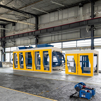 Machine automatique de fabrication de pavés en béton à pression hydraulique QT18 XINGXIN avec moteur PLC SIEMENS, haute capacité de pose de briques
