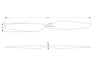 Hélices de drone professionnelles en fibre de carbone 15*5 15 pouces <span class=keywords><strong>2</strong></span> pales CW CCW <span class=keywords><strong>mini</strong></span> hélice intégrée pour drone multi-rotor - Product Image 5