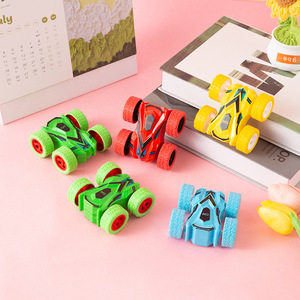 Childrens 4Wd Inertia Car Double Sided Flip Off Road Vehicle Simulation Stunt Model Drop Resistant <b>Toy</b> For <b>Boys</b> <b>Age</b> <b>5</b> 7 Years - Product Image 4