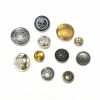 Kancing Logam Warna Emas 15mm 1 Lubang
