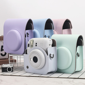 Étui rigide vintage en dentelle crochetée pour Fujifilm <span class=keywords><strong>Instax</strong></span> <span class=keywords><strong>Mini</strong></span> 11/12 avec matériau PU - Product Image 5