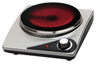 Table de cuisson vitrocéramique électrique à induction simple en acier inoxydable, encastrable pour usage domestique