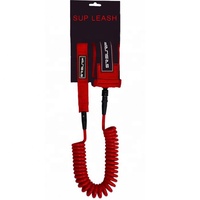 Laisse avec logo personnalisé Longboard SUP Coil avec carte d'emballage