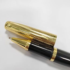 Stylo bille en métal haut de gamme pour les affaires de luxe et la promotion de cadeaux avec gravure de logo personnalisée Encre bleue/noire - Product Image 4