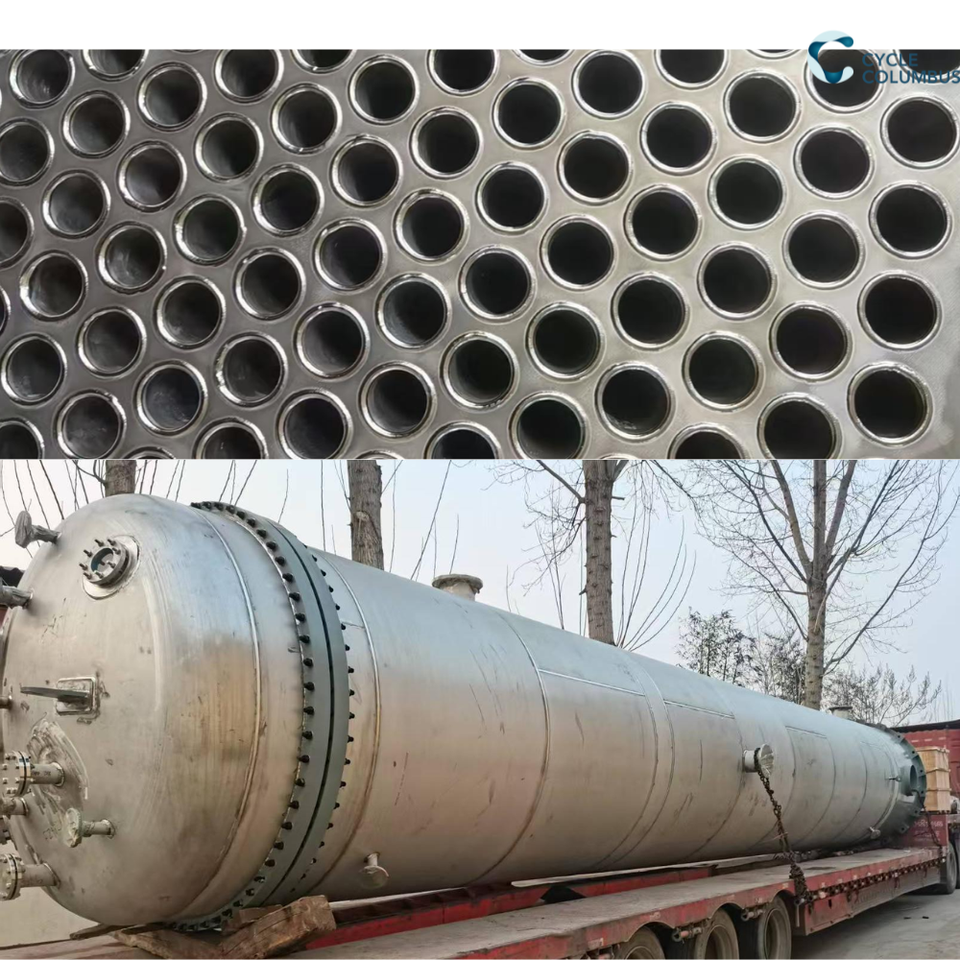 Shell Heat Condensor Image Shell and Tube Heat Exchanger Condenser, Stainless Steel, for Chemical ...