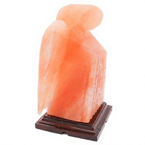 Lampe d'ange artisanale en sel rose de l'Himalaya, cristal de sel naturel, décoration d'intérieur, fabricant - Product Image 2