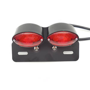 Feu arrière de moto, feu arrière LED double œil avec support, feu arrière de moto double œil de chat LED - Product Image 5