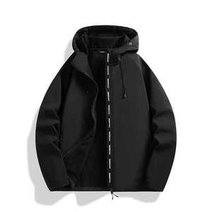 Veste coupe-vent doublée polaire, chaude, softshell, pour l'hiver, vêtements d'extérieur, avec capuche et fermeture éclair, pour vêtements de travail, uniforme - Product Image 4