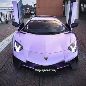 WRAPMASTER 1.52*17m <span class=keywords><strong>Film</strong></span> vinyle brillant violet liquide Victoria pour carrosserie de voiture avec doublure en PET - Product Image 2