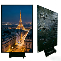 Écran LED d'intérieur pliable personnalisé, étanche, couleur intégrale, module 4G, gamme de couleurs DCI-P3 95%, luminosité 500-1000 cd, résistant à la lumière du soleil