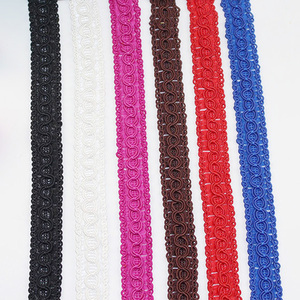 Deepeel RD008 1.5cm DIY 의류 봉제 액세서리 트림 리본 색상 장식 웨빙 폴리 에스터 꼰 레이스 - Product Image 2