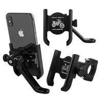 Support de téléphone portable réglable et flexible en alliage d'aluminium pour guidon de moto ou vélo électrique, fixation arrière pour navigation