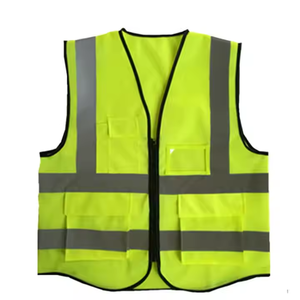 Protective Breathable Colorful Reflective Clothing Reflective Vest Custom Multi-pocket Construction - Product Image 3