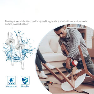 Rivets <span class=keywords><strong>Pop</strong></span> en aluminium M2.4 M3.2 M4 M4.8 à tête dôme aveugle en acier avec mandrin pour accessoires d'échappement de moto et profilés en aluminium - Product Image 5